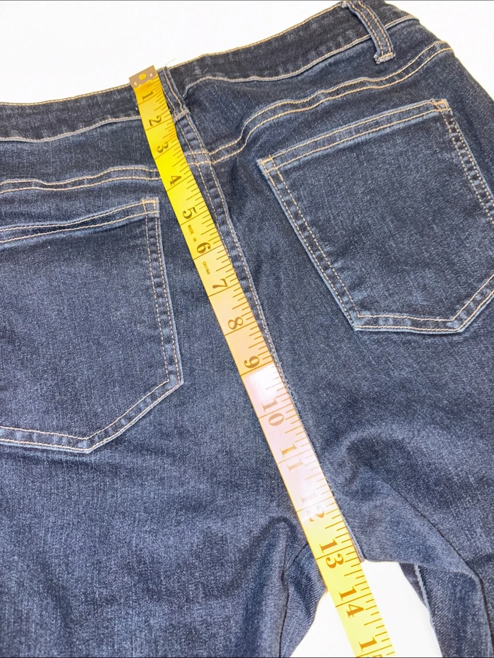 Harper Heritage High Rise Flare jeans button fly straight leg dark wash Size 28